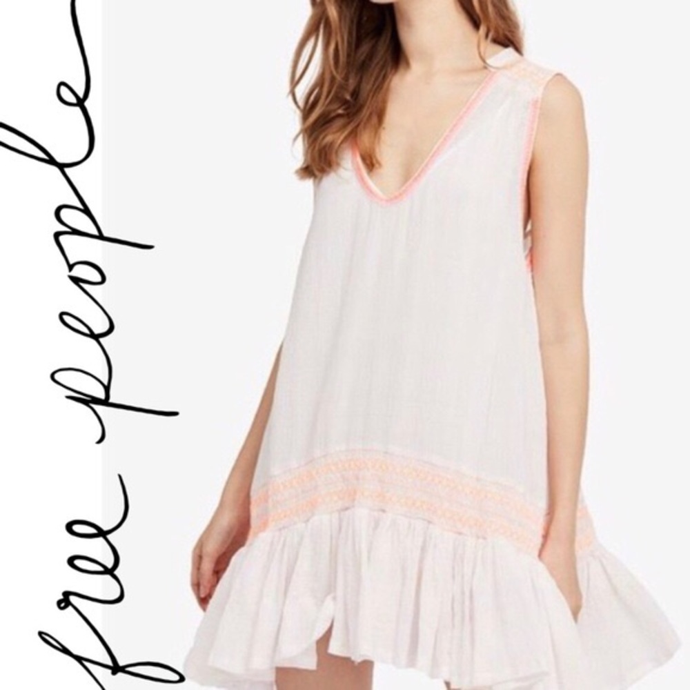 NWT Free People Run With Me Plaid Mini Dress